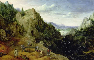 Paysage avec une fonderie, 1595